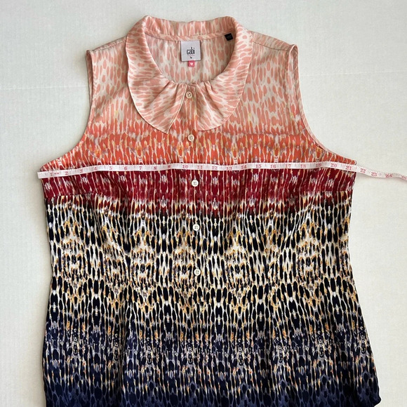 CAbi Women’s Collared Love Blouse Large #3078 - Picture 6 of 11